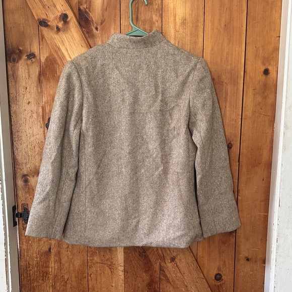 Women’s vintage style wool blazer with House Appliqué Cottagecore grandma chic - Picture 5 of 5